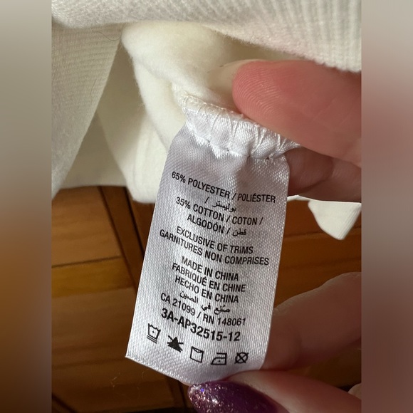 (Size S) Ivory Sweatshirt - Picture 2 of 3